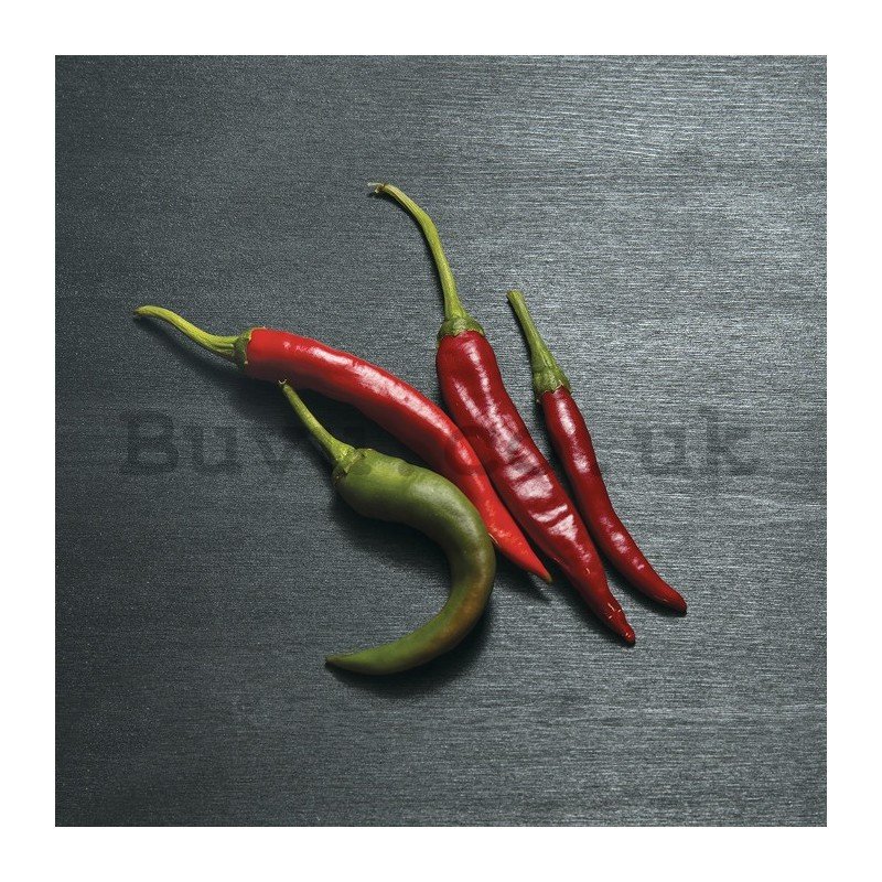 Painting on canvas: Chilli peppers - 30x30 cm
