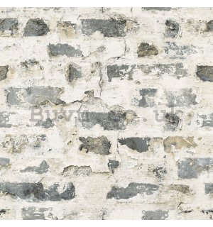 Vinyl wallpaper brick spotty