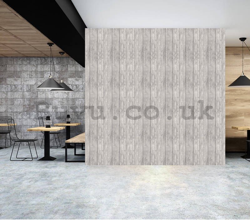 Vinyl wallpaper wood gray highlights