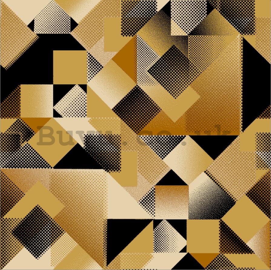 Vinyl wallpaper geometric shapes brown shades