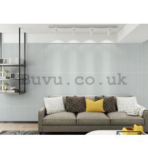 Vinyl wallpaper structured - thin stripes shade of light gray