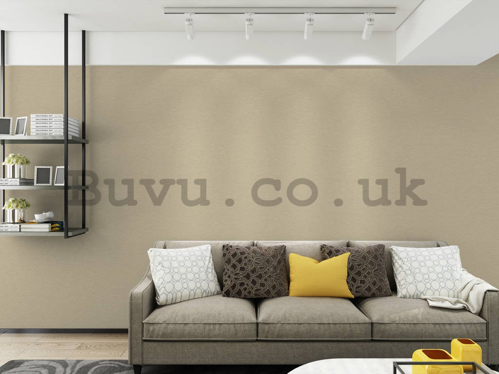 Vinyl wallpaper structured beige shade