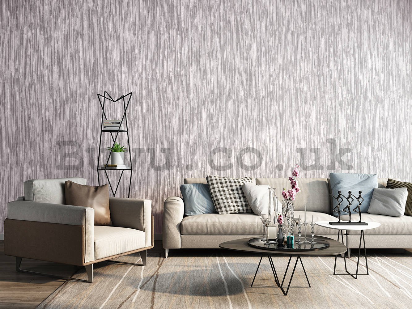 Vinyl wallpaper structured shade of beige (1)
