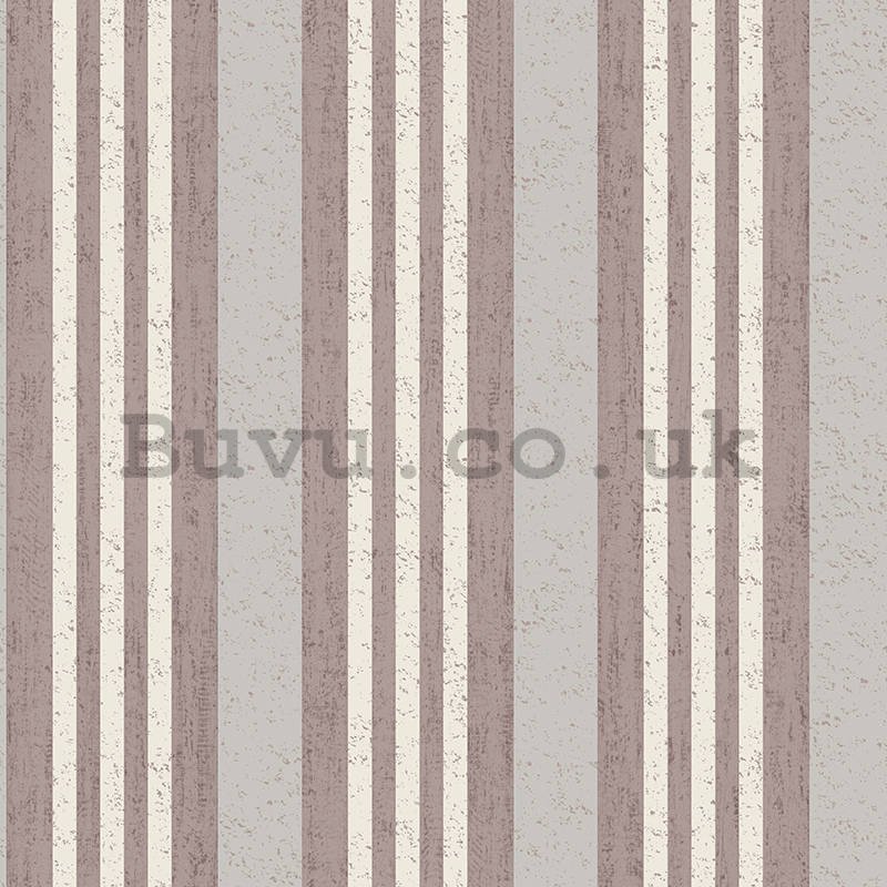 Vinyl wallpaper vertical stripes shades purple-biege