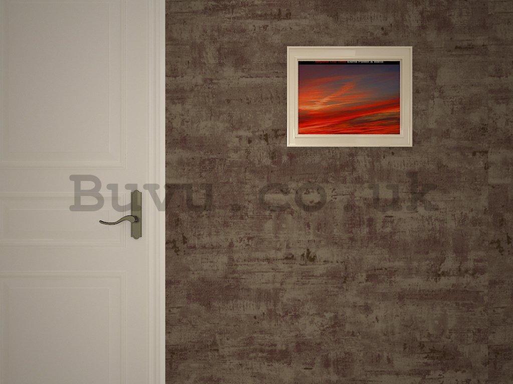 Vinyl wallpaper brown plaster (2)