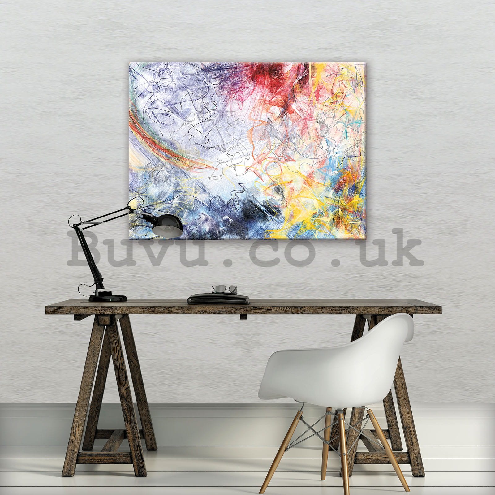 Painting on canvas: Modern Abstraction (3) - 80x60 cm