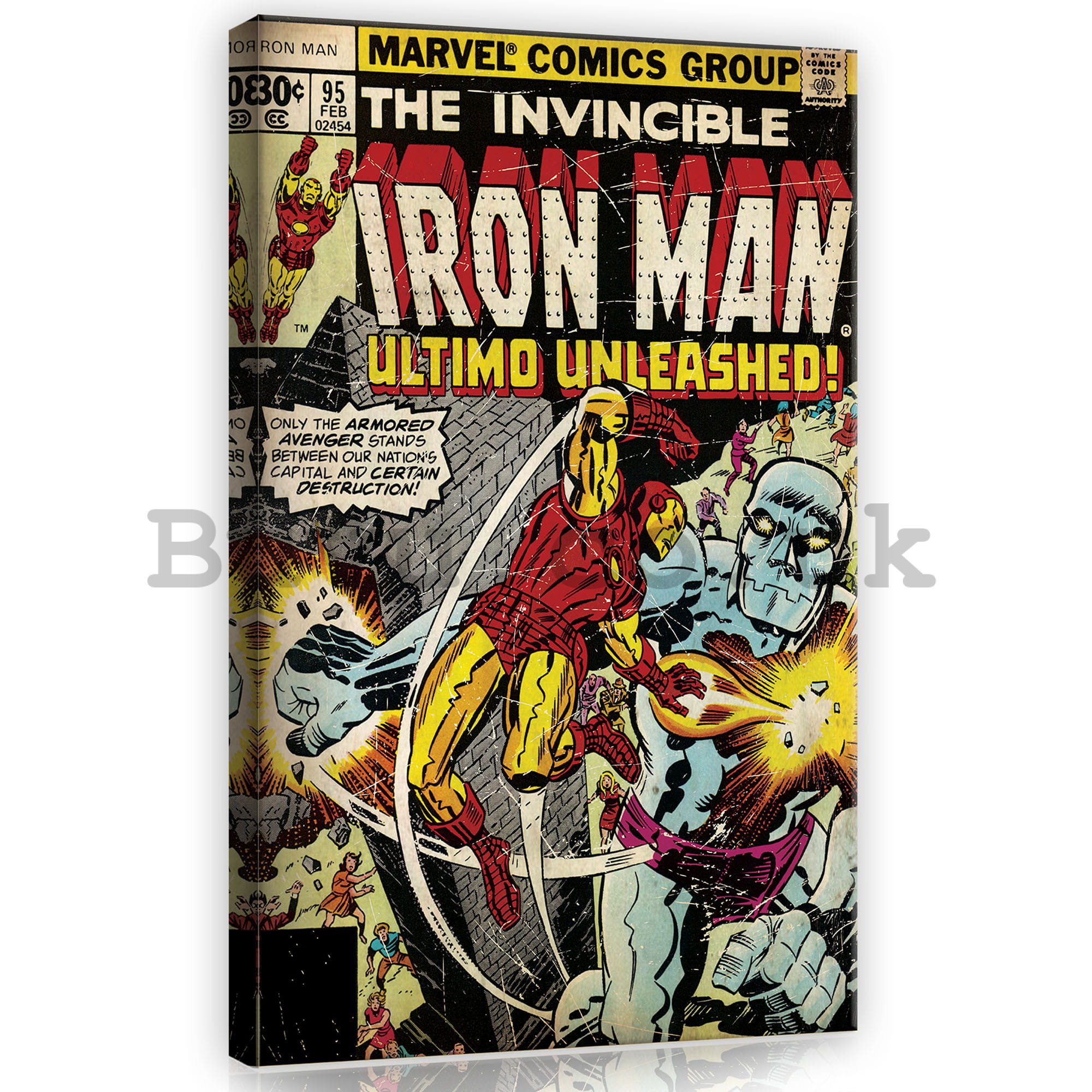 Painting on canvas: The Invincible Iron Man Ultimo Unleashed - 40x60 cm
