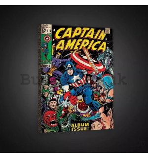Painting on canvas: Captain America (comics) - 40x60 cm