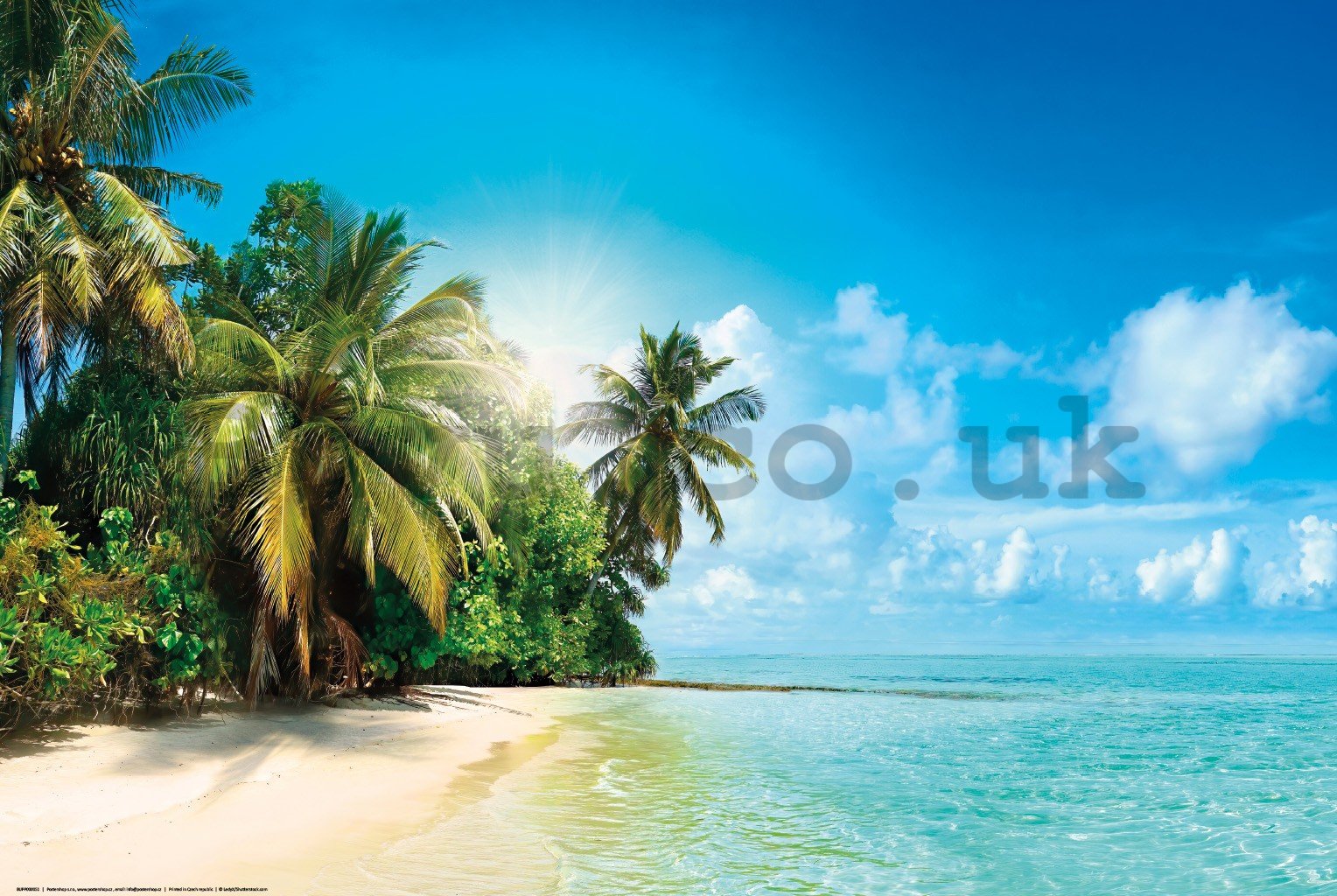 Poster: Sunny tropical beach
