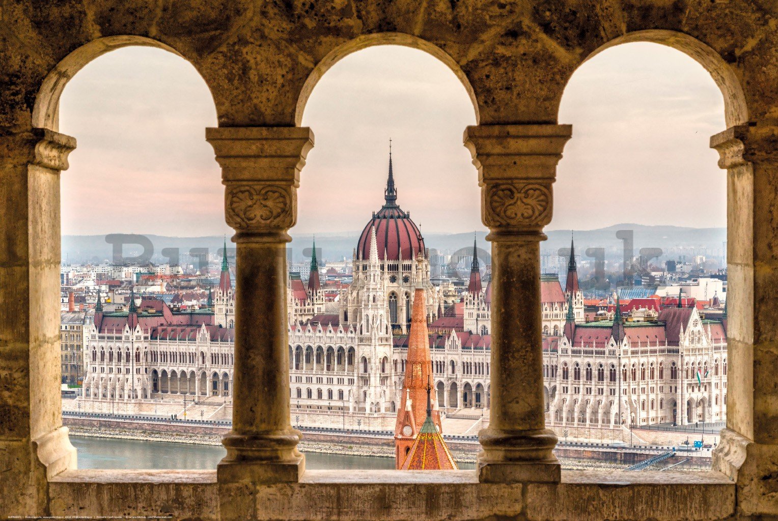 Poster: View of the Hungarian Parliament, Budapest