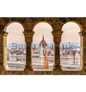 Poster: View of the Hungarian Parliament, Budapest