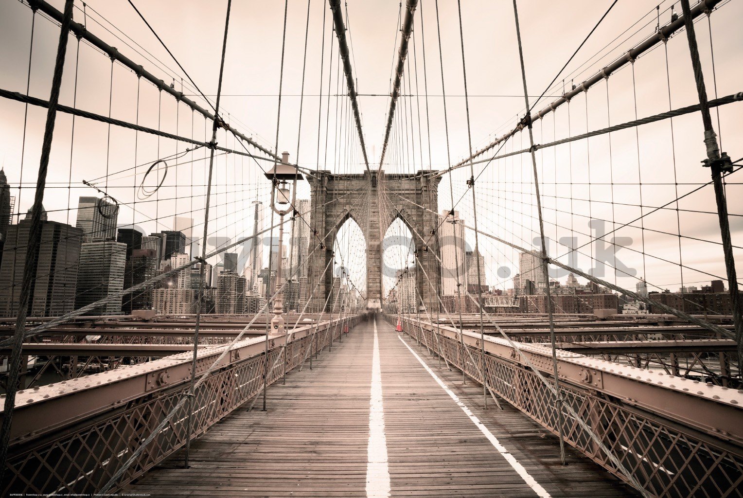 Poster: A trip across the Brooklyn Bridge
