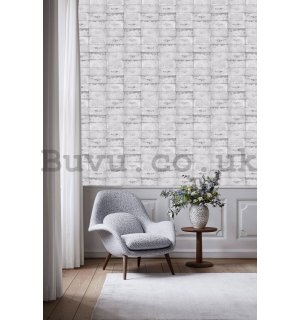Vinyl wallpaper brick wall gray pattern