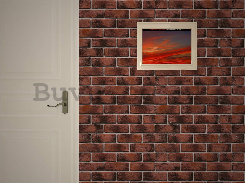 Vinyl wallpaper classic brick wall