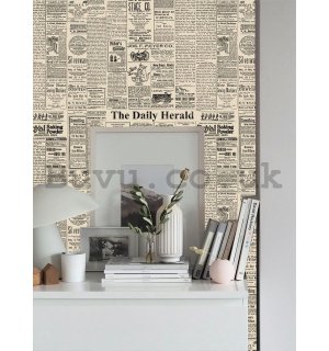 Vinyl wallpaper newspaper printing