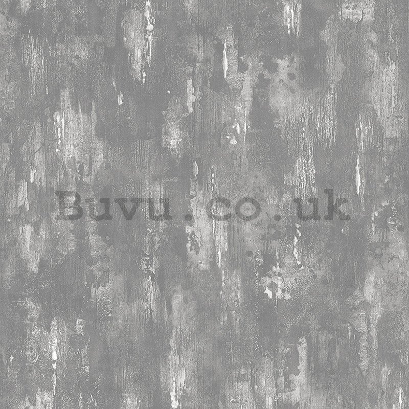 Vinyl wallpaper dark gray plaster