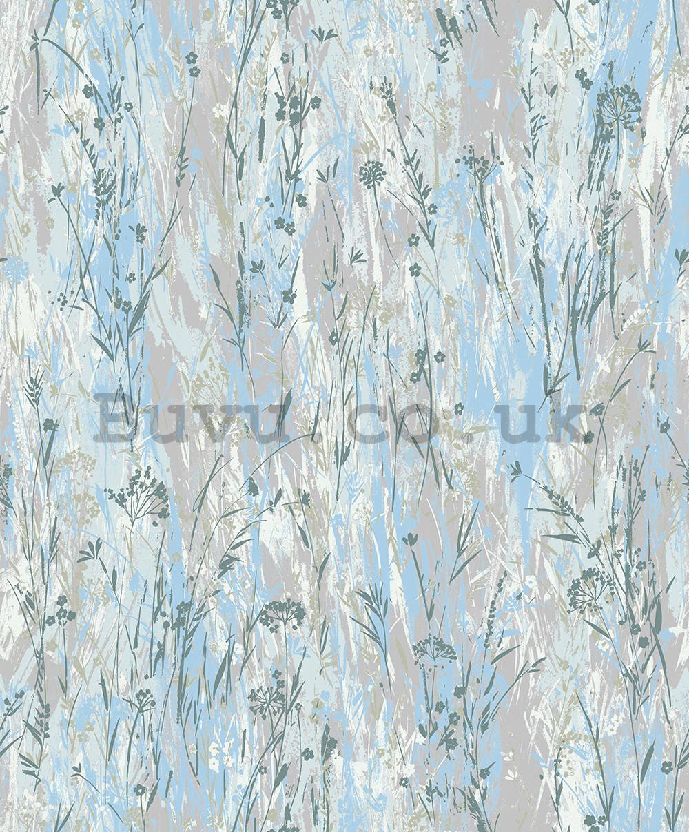 Vinyl wallpaper gray-blue abstraction (2)