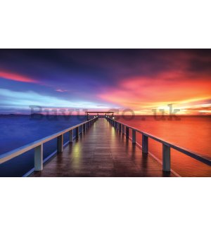Wall mural: Two-color pier - 254x184 cm