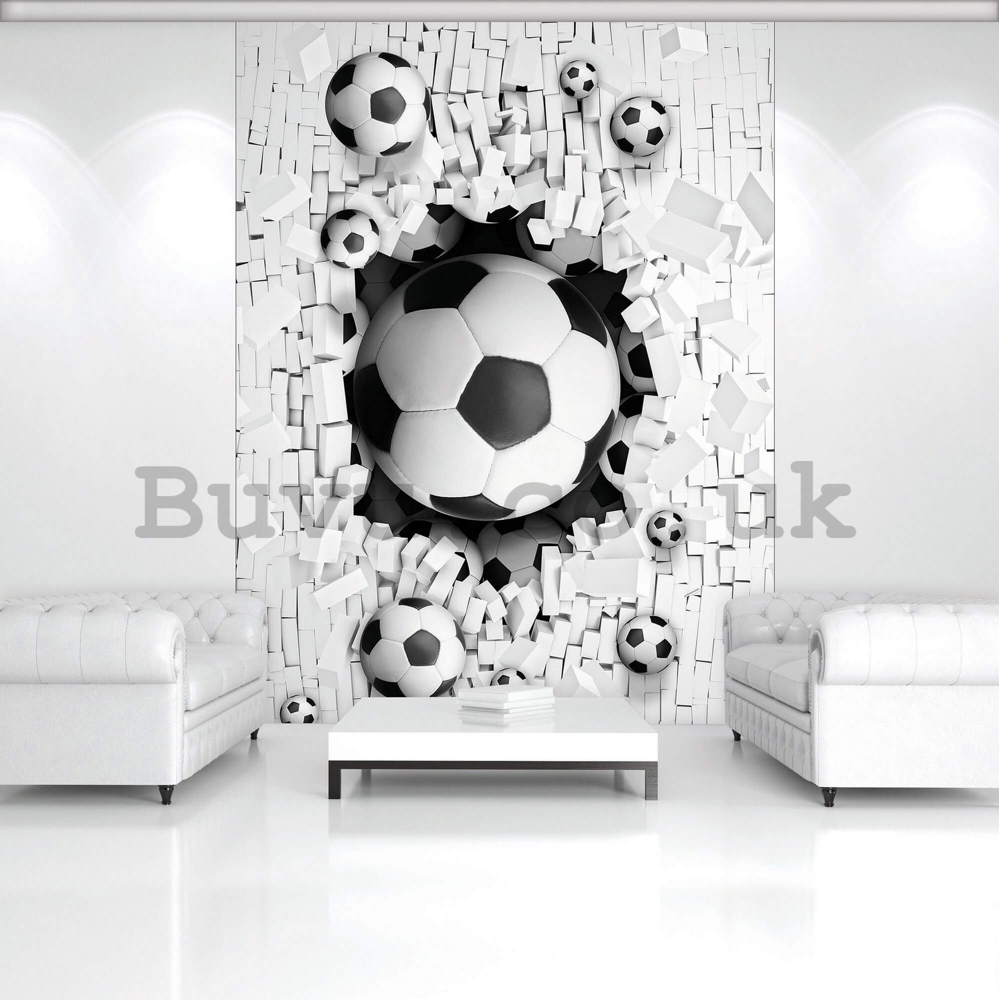 Wall mural: Football explosion - 184x254 cm