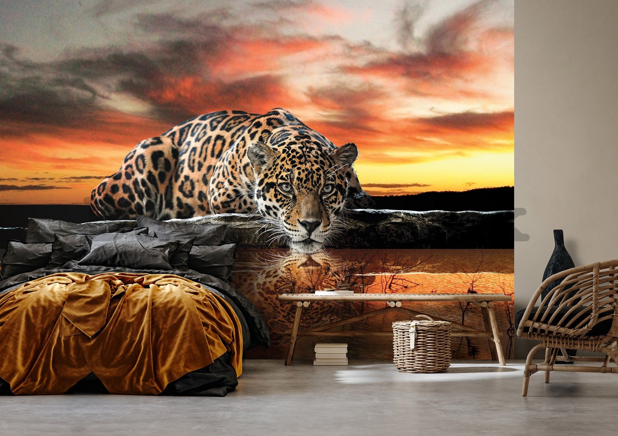 Wall mural vlies: Jaguar (1) - 416x254 cm