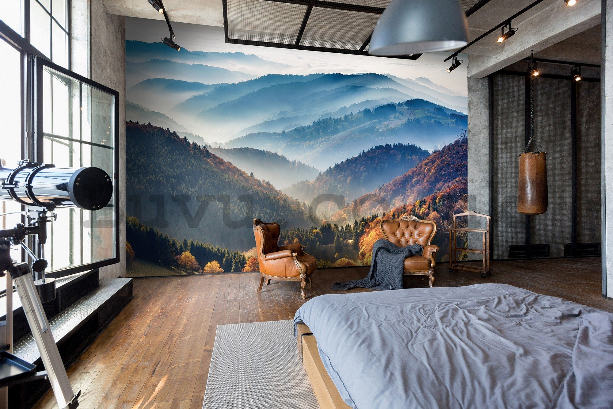 Wall mural vlies: Mountain landscape - 152,5x104 cm