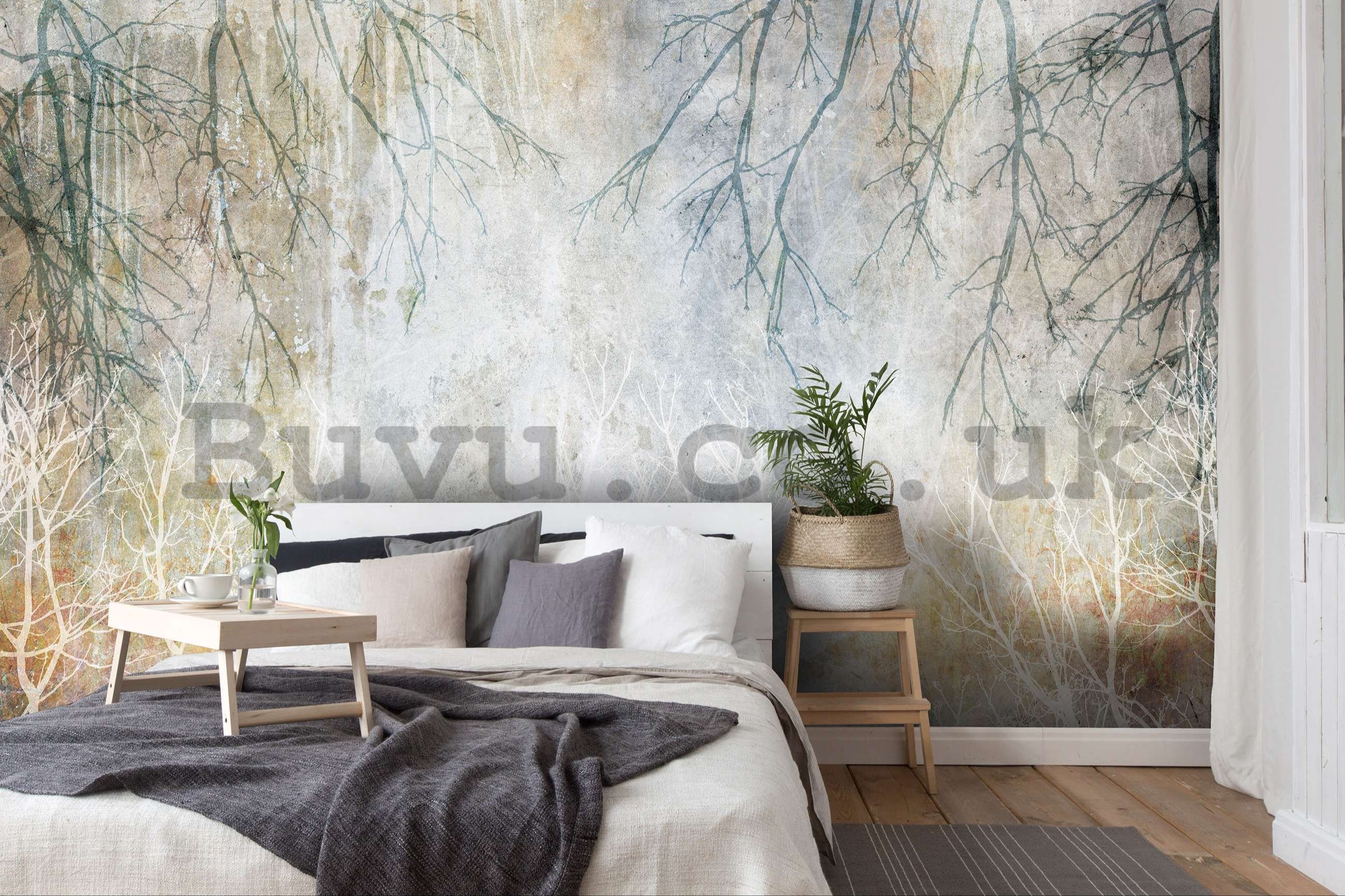 Wall mural vlies: Autumn branches - 254x184 cm