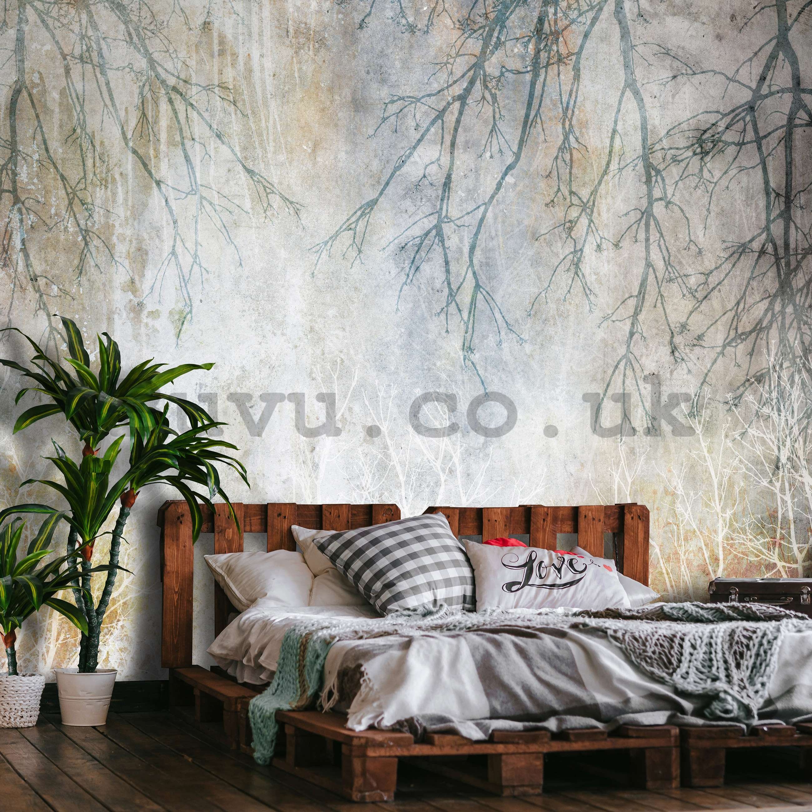 Wall mural vlies: Autumn branches - 254x184 cm