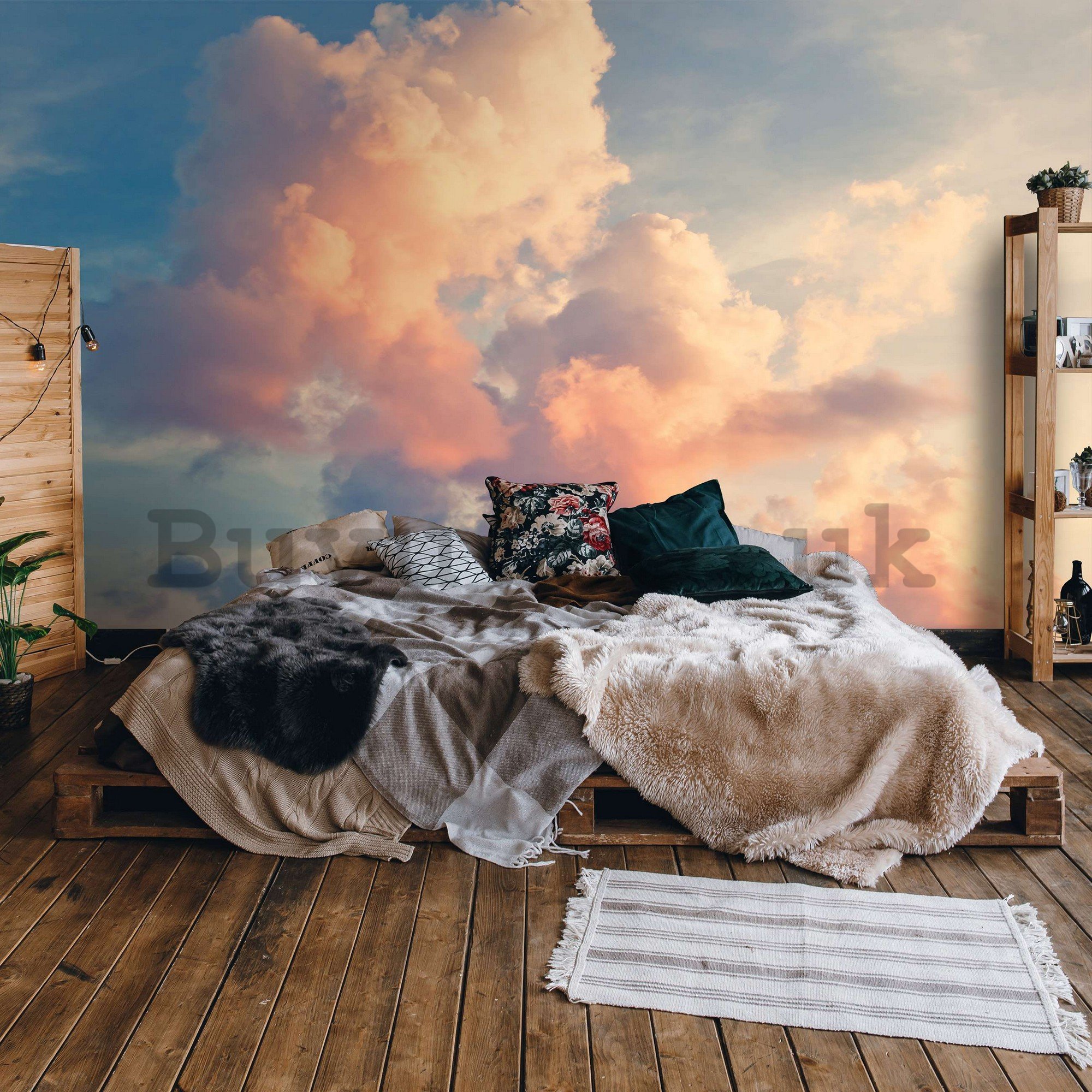 Wall mural vlies: The sky with blushes - 254x184 cm