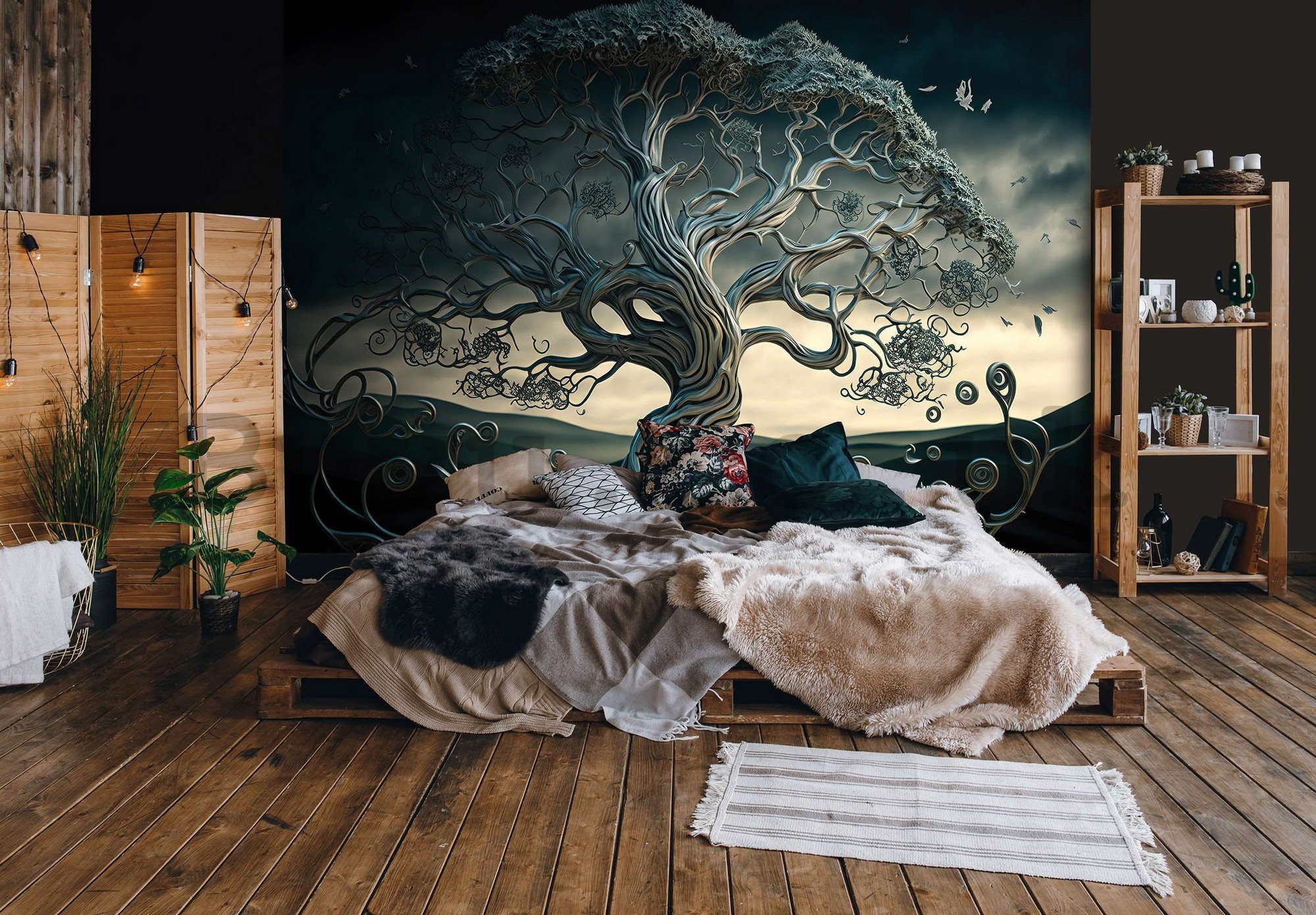 Wall mural vlies: Sad tree - 368x254 cm