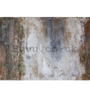 Wall mural vlies: Imitation of old concrete plaster - 416x254 cm