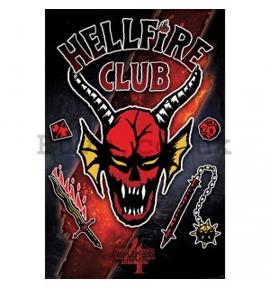 Poster - Stranger Things 4 (Hellfire Club Emblem Rift)