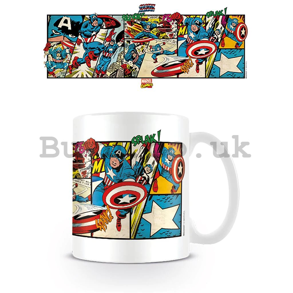 Mug - Marvel Comics (Captain America Panels)