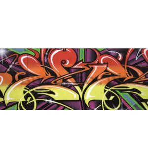 Wall Mural: Graffiti (1) - 104x250 cm
