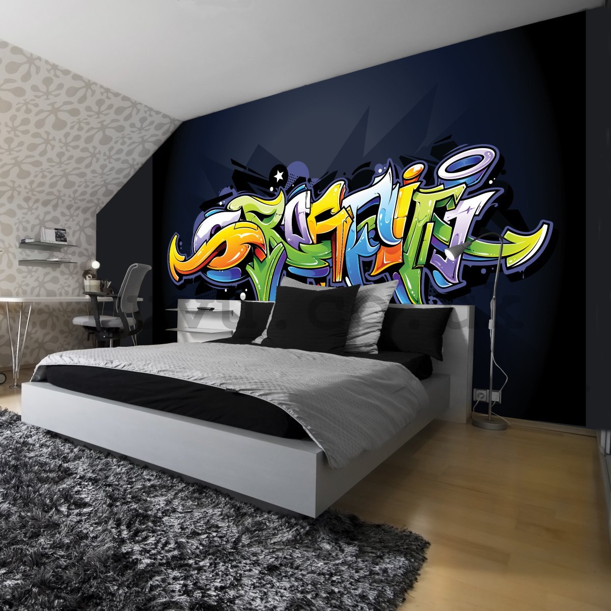 Wall Mural: Graffiti (4) - 254x368 cm