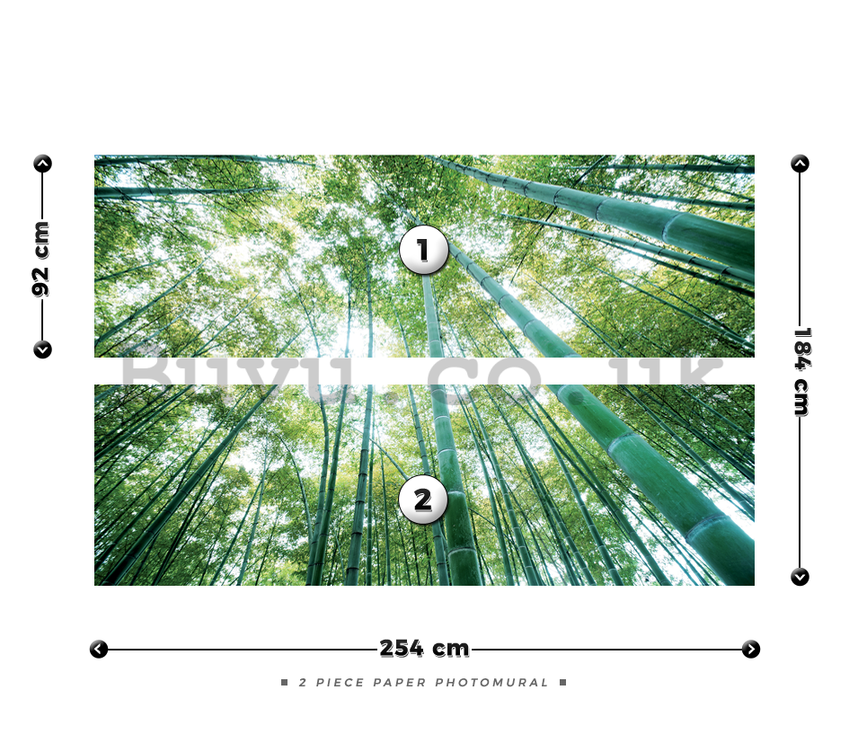 Wall Mural: Bamboo forest - 184x254 cm