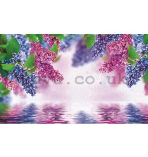 Wall Mural: Reflection of flowers - 254x368 cm