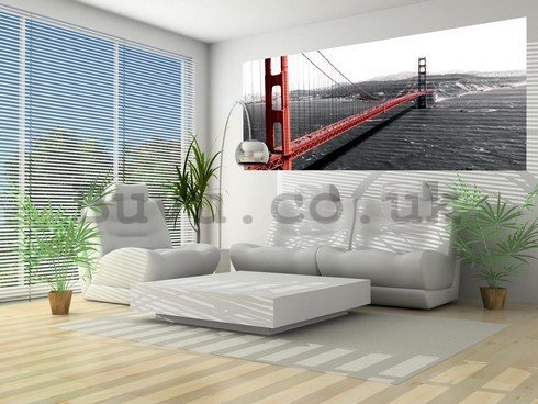 Wall Mural: Golden Gate Bridge (1) - 104x250 cm