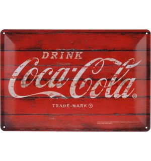 Metal sign: Coca-Cola - 20x30 cm