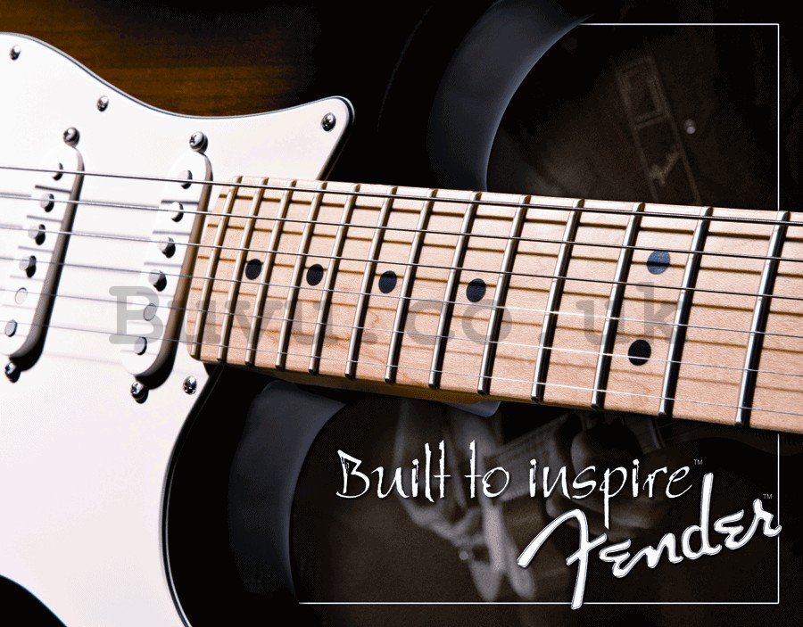 Metal sign - Fender (Built to Inspire)