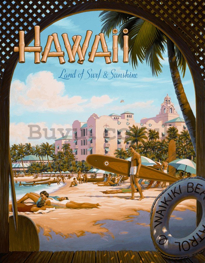 Metal sign - Hawaii (1)