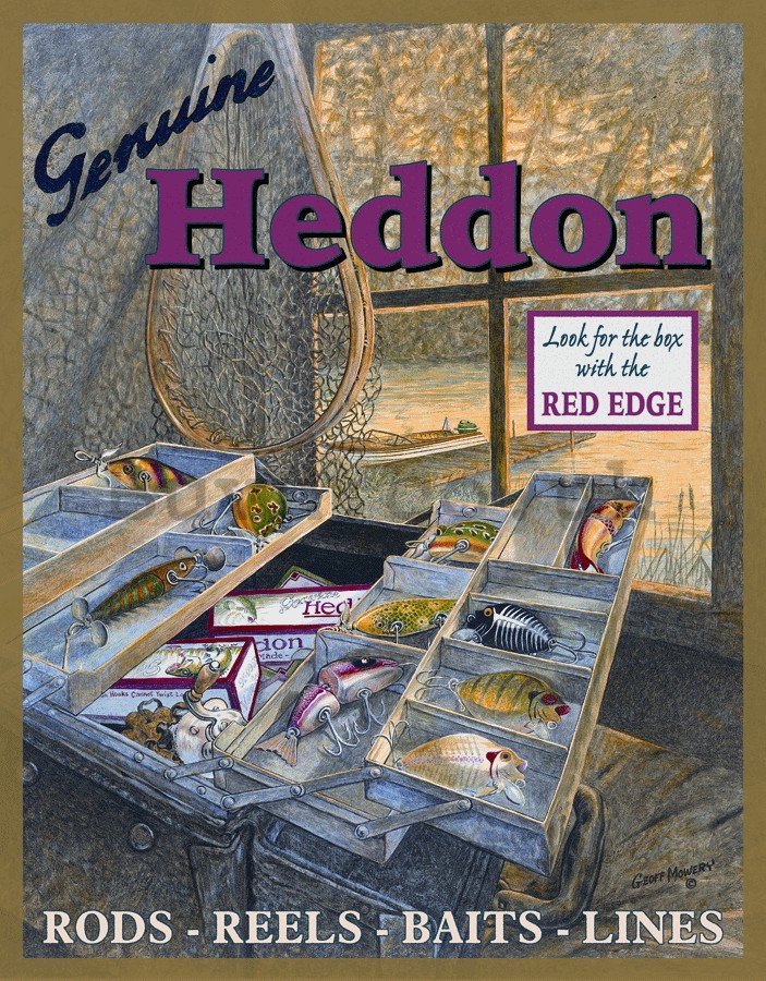 Metal sign - Heddon