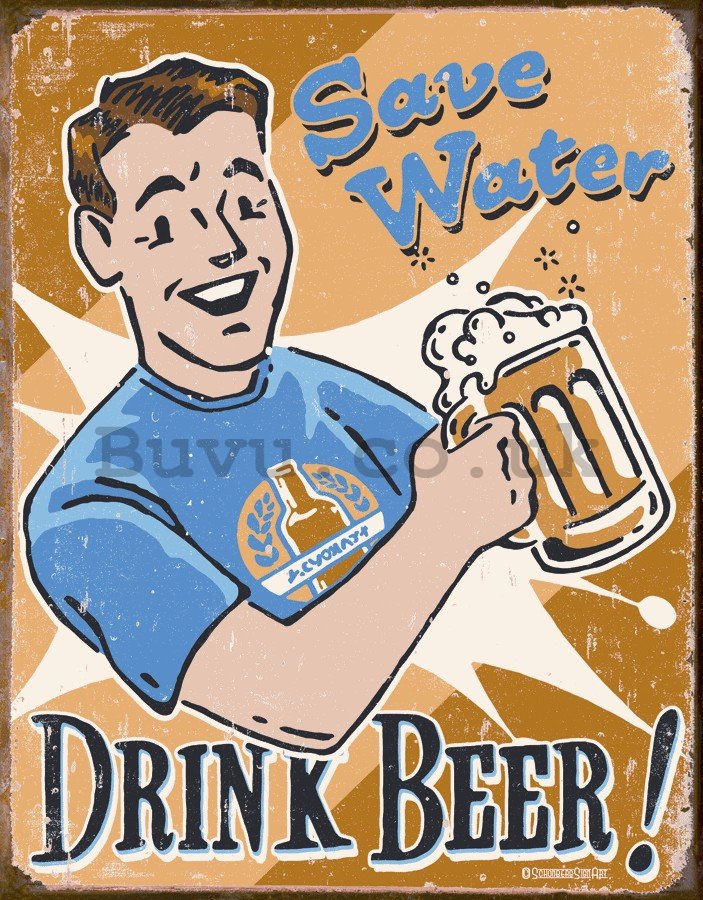 Metal sign - Drink Beer!