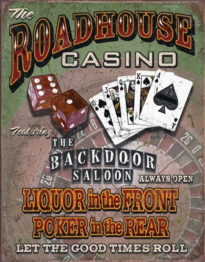 Metal sign - The Roadhouse Casino