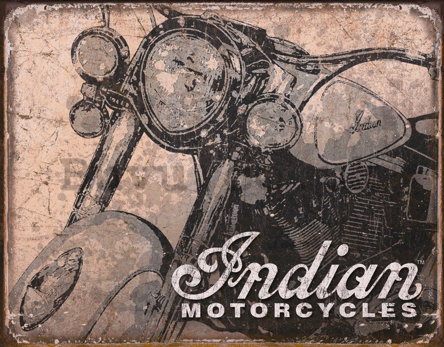 Metal sign - Motorcycles Indian