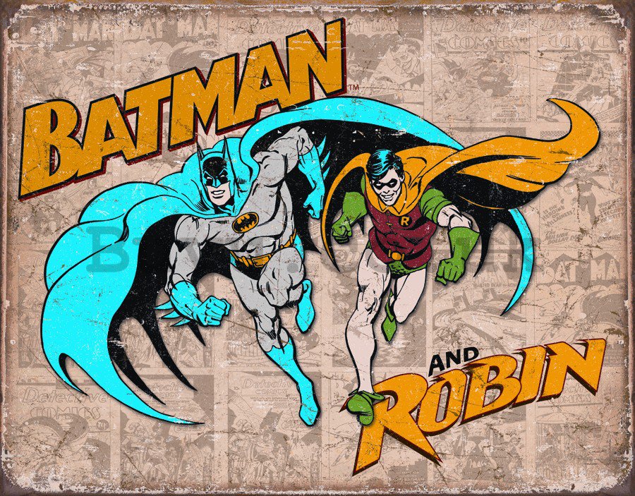 Metal sign - Batman & Robin