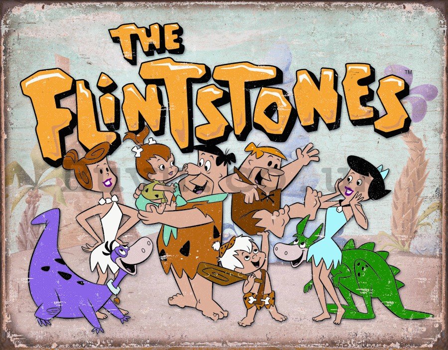 Metal sign - The Flintstones
