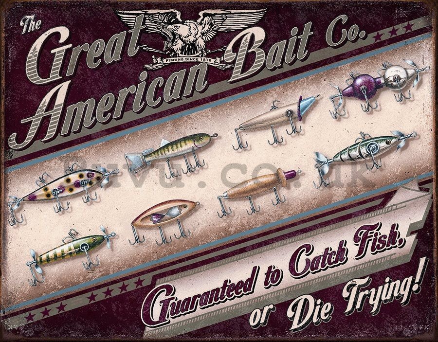 Metal sign - The Great American Bait Co.
