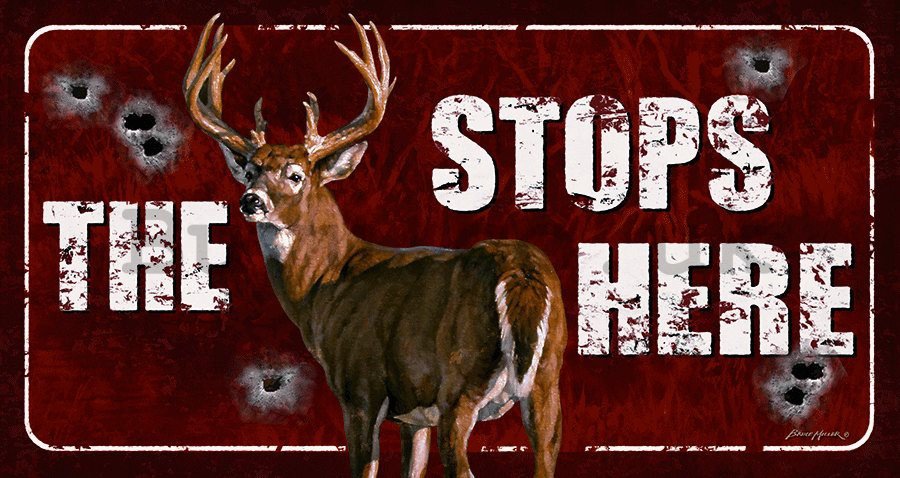 Metal sign - The Buck Stops Here