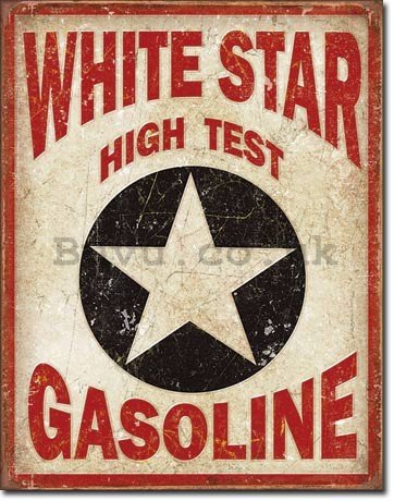 Metal sign - White Star Gasoline