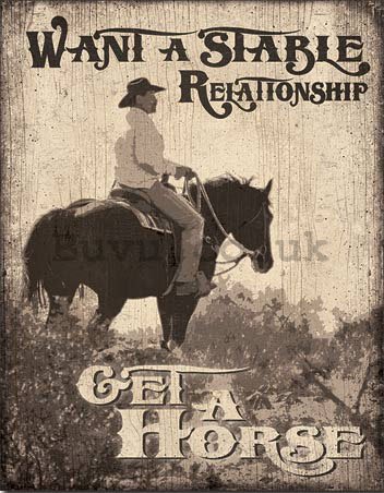 Metal sign - Stable Relationship